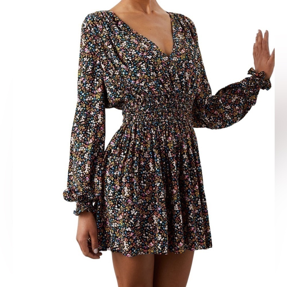 Rails Delaney Dress Size M Dark Ditsy Floral